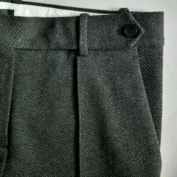 Theory Pintuck Pant Knit Twill Dark Charcoal Trousers Pleated 29X28 New Size 2 - Picture 9 of 16